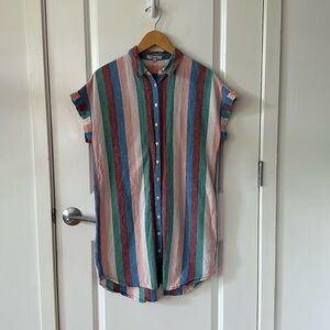 Striped Madewell Button-Down Dress